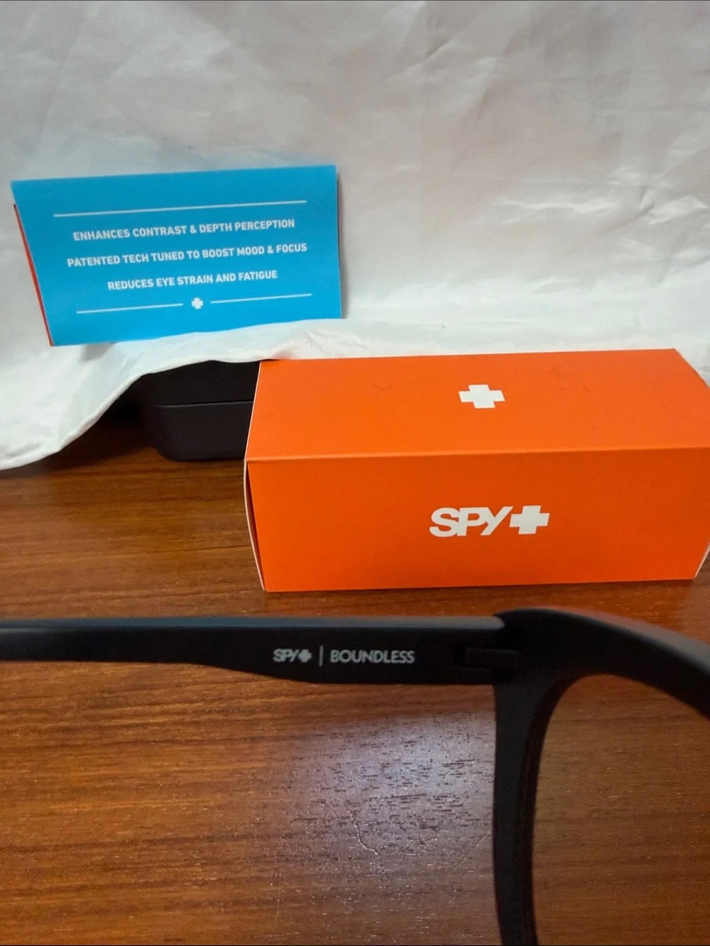 SPY Black Cat-Eye Blue Light Glasses